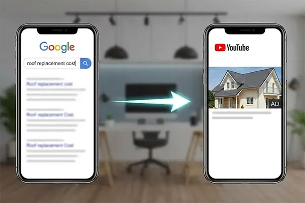 Google search to YouTube ad targeting